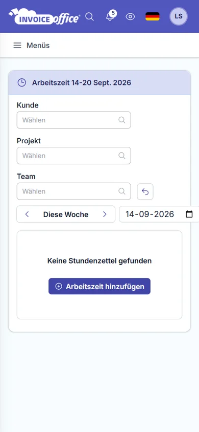 Handlicher Timer für genaue Zeiterfassung mit Invoice Office